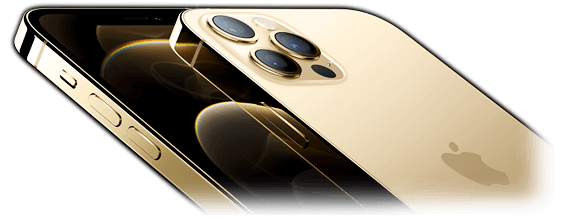 金色 iPhone 12 Pro 採用超瓷晶盾材質，比任何智慧型手機的玻璃更堅固